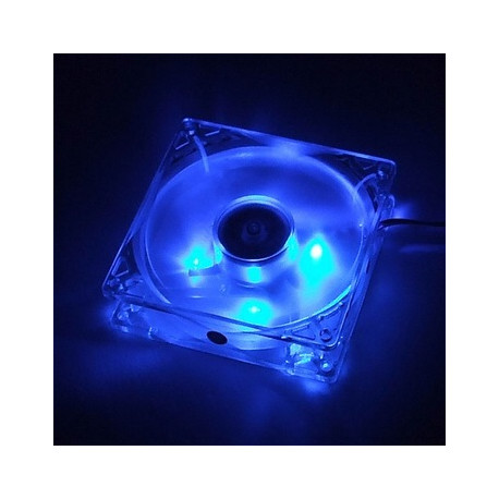 Evercool 80 MM crystal w/blue LED